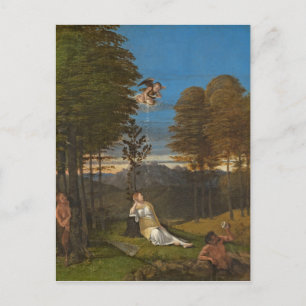 Cartão Postal Alegoria de castidade, c. 1505 (óleo no painel)