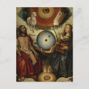 Cartão Postal Alegoria de cristianismo
