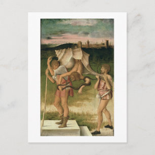 Cartão Postal Alegoria de Sabedoria (petróleo no painel)