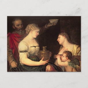 Cartão Postal Alegoria de vida casada