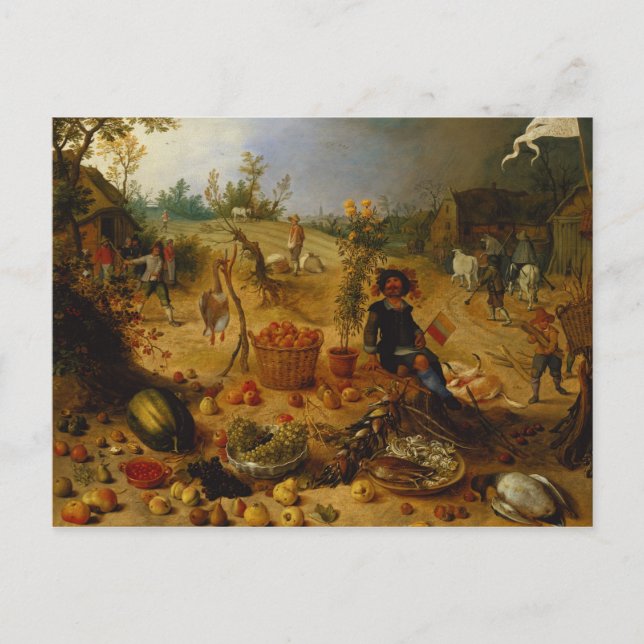 Cartão Postal Alegoria do outono (Frente)