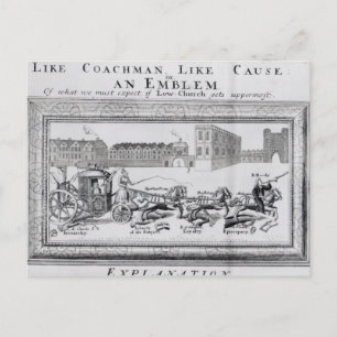 Cartão Postal Alegoria dos Perigos da Baixa Igreja