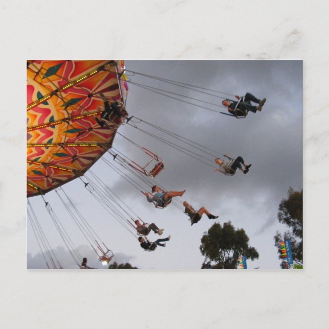 Cartão Postal alegre vai o círculo (Frente)