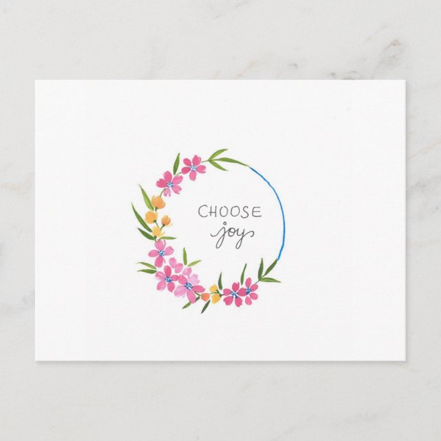 Cartão Postal Alegria (Frente)