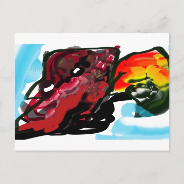 Cartão Postal Alegria de outono de Cardeal do norte (Frente)