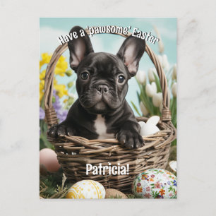 Cartão Postal Alegria de Páscoa Personalizável com Amigos de Fur