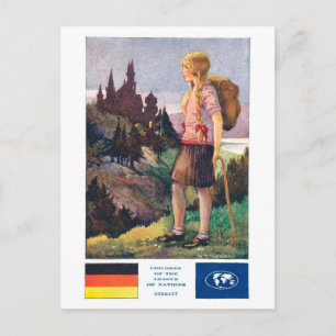 Cartão Postal Alemanha Antiga Liga das Nações