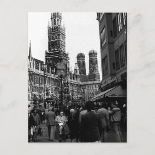 Cartão Postal Alemanha Antiga Munique Frauenkirche Frauenplatz