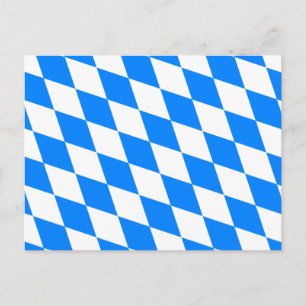 Cartão Postal Alemanha Bavaria Flag