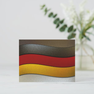 Cartão Postal Alemanha Flag Colors-Chrome por Shirley Taylor