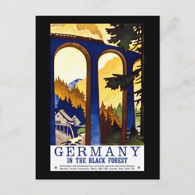 Cartão Postal Alemanha na Floresta Negra (Frente)