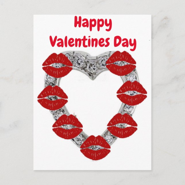 Cartão Postal Alemão Feliz Dia dos Namorados (Frente)