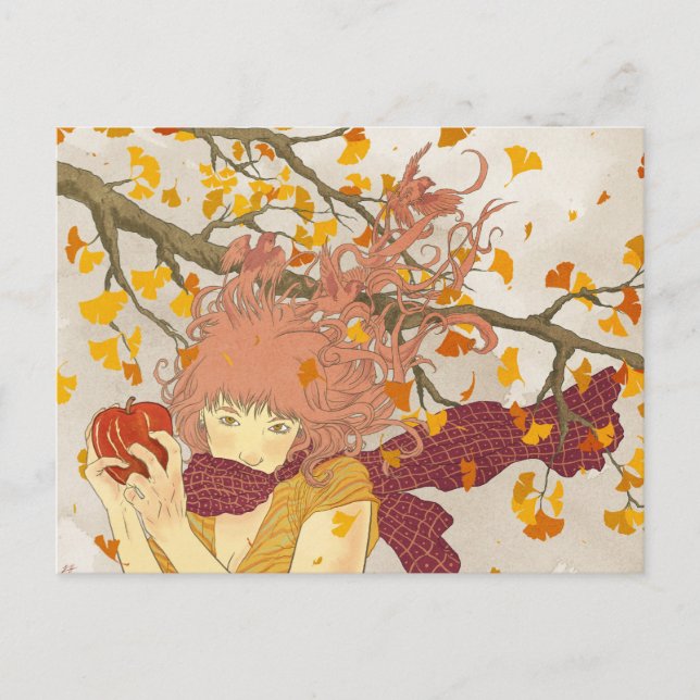 Cartão Postal Alemão para o outono (Frente)