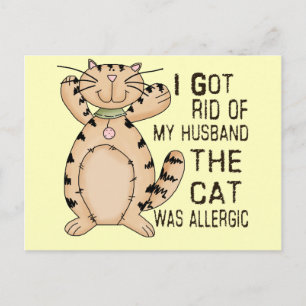 Cartão Postal Alergia Cat