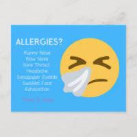 Alergias Shaklee Postcard