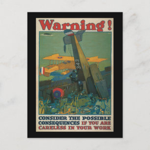 Cartão Postal Alerta para a Segunda Guerra Mundial