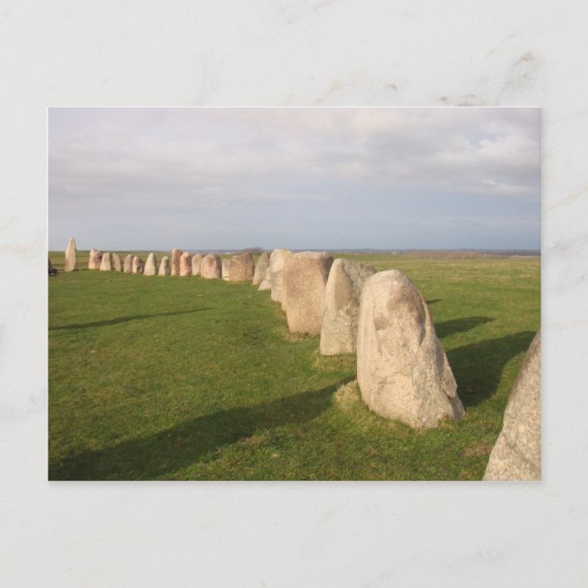 Cartão Postal Ales Stenar ~ Suecia (Frente)