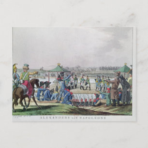 Cartão Postal Alexander I e Napoleão