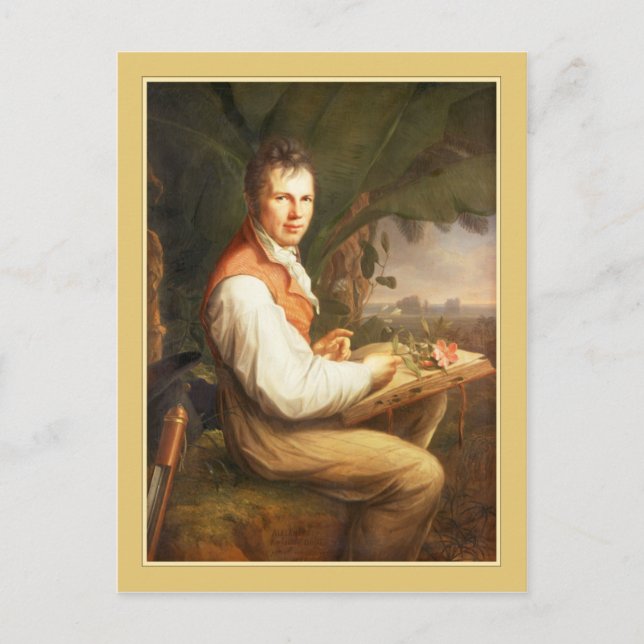 Cartão Postal Alexander von Humboldt por Friedrich Georg Weitsch (Frente)