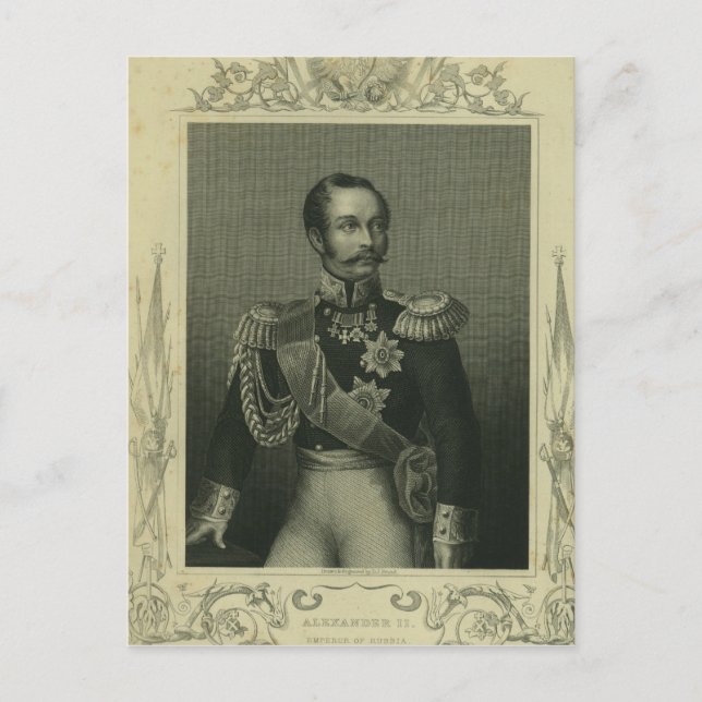 Cartão Postal Alexandre II da Rússia (Frente)