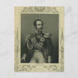 Cartão Postal Alexandre II da Rússia