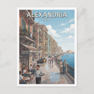 Cartão Postal Alexandria Egito