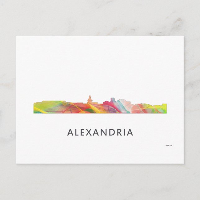 CARTÃO POSTAL ALEXANDRIA VIRGINIA SKYLINE BW1 - (Frente)