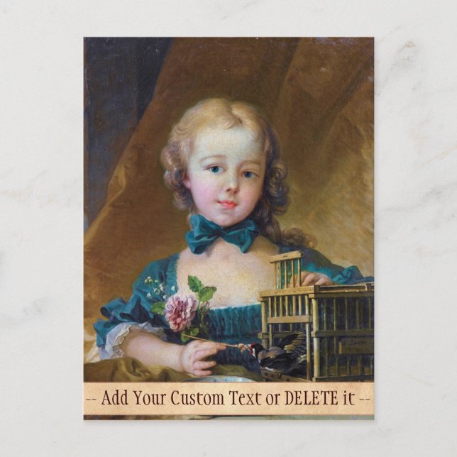 Cartão Postal Alexandrine-Jeanne Le Normant d'Étiolles Boucher (Frente)