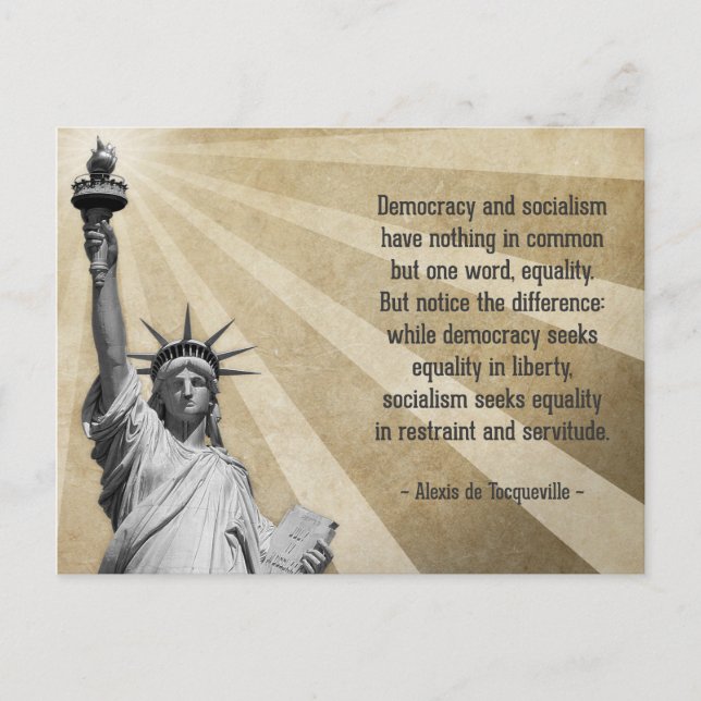 Cartão Postal Alexis de Tocqueville Cote (Frente)