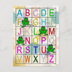Cartão Postal Alfabeto