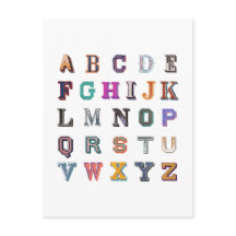 alfabeto Vintage bold a-z