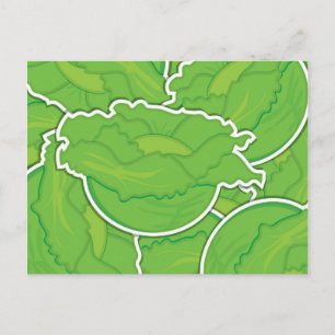Cartão Postal Alface funfa