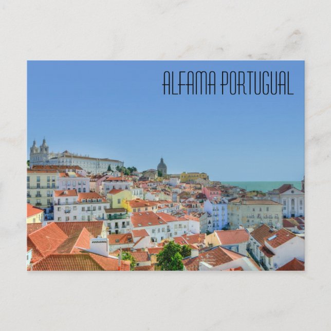 Cartão Postal Alfama Portugal (Frente)
