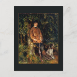 Cartão Postal Alfred Berard e seu cachorro por Renoir