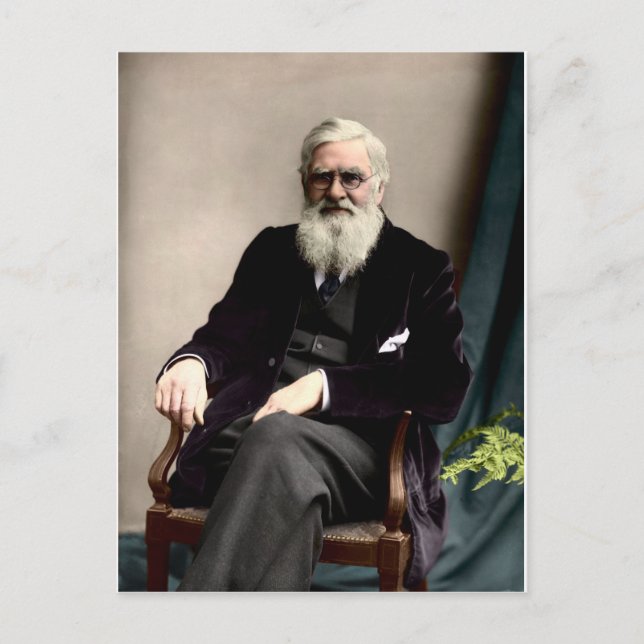 Cartão Postal Alfred Russel Wallace c1895 (Frente)