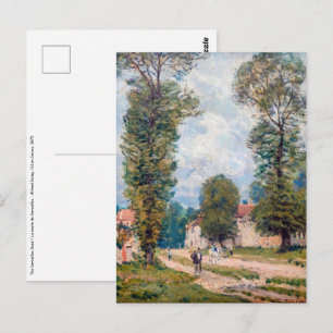 Cartão Postal Alfred Sisley - A Estrada de Versalhes