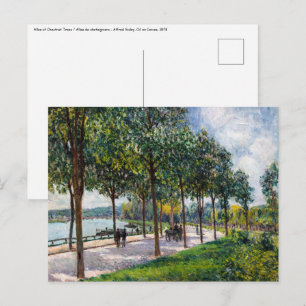 Cartão Postal Alfred Sisley - Allee de Castanheiros
