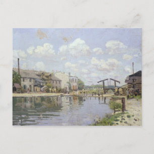 Cartão Postal Alfred Sisley   Canal Santo-Martin, Paris