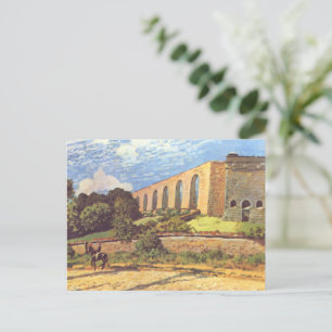 Cartão Postal Alfred Sisley O Aqueduto de Marly