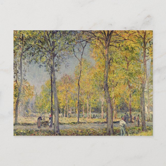 Cartão Postal Alfred Sisley | o Bois de Boulogne (Frente)