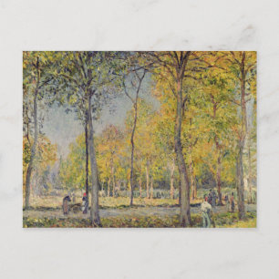 Cartão Postal Alfred Sisley   o Bois de Boulogne