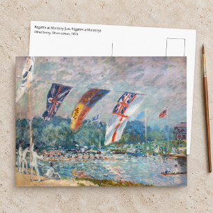 Cartão Postal Alfred Sisley - Regata em Molesey