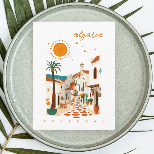 Cartão Postal Algarve Portugal férias de verão na cidade