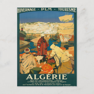 Cartão Postal Algerie - Argélia Viagens vintage de Poster