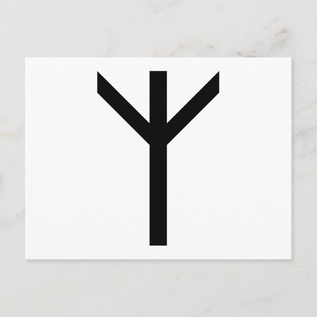 CARTÃO POSTAL ALGIZ RUNE (Frente)