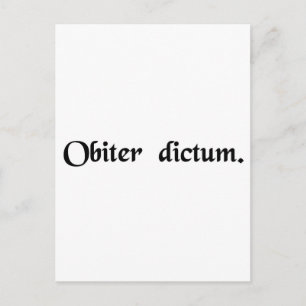 Cartão Postal Algo disse de passagem.