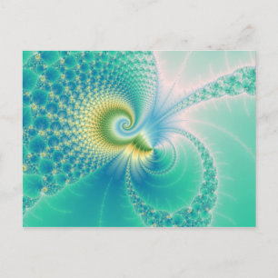 Cartão Postal Algo Fishy - Arte Fractal