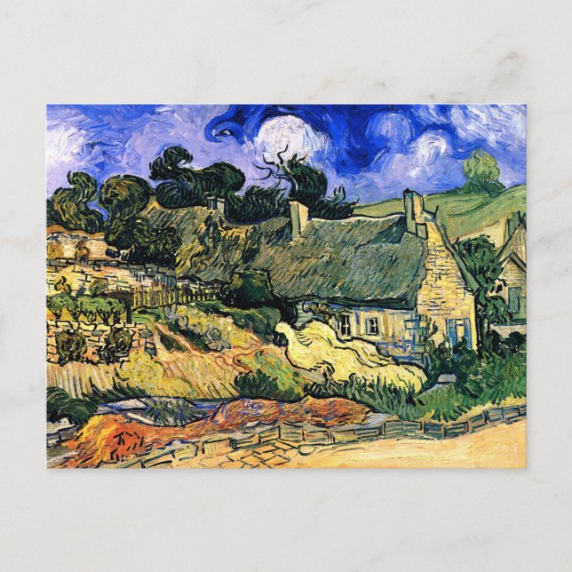 Cartão Postal Algodão achatado em Cordeville Van Gogh Belas Arte (Frente)