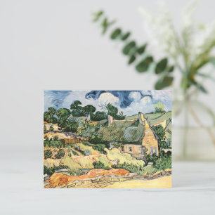 Cartão Postal Algodão achatado em Cordeville Vincent van Gogh