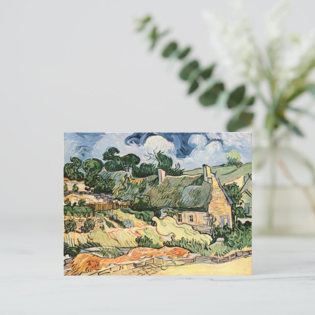 Cartão Postal Algodão achatado em Cordeville Vincent van Gogh (Em pé/Frente)